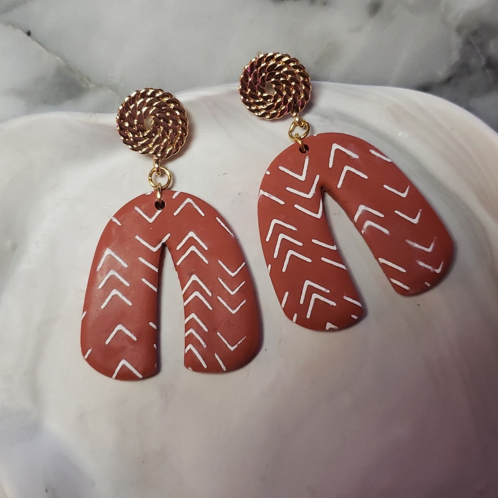 Boho Clay Earrings